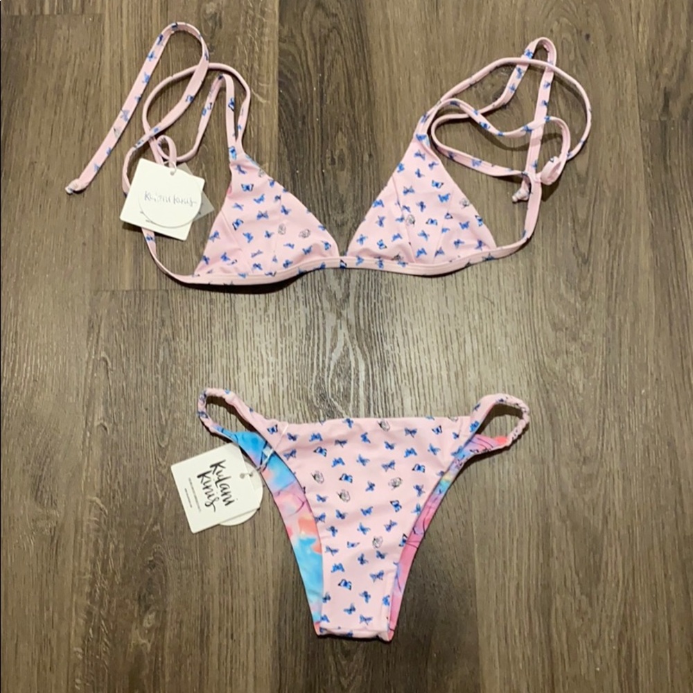 Reversible Kini - Butterflies and Tie Dye